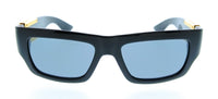 Bottega Veneta BV1452S-001 Rectanglar Black Oversized Unisex Sunglasses