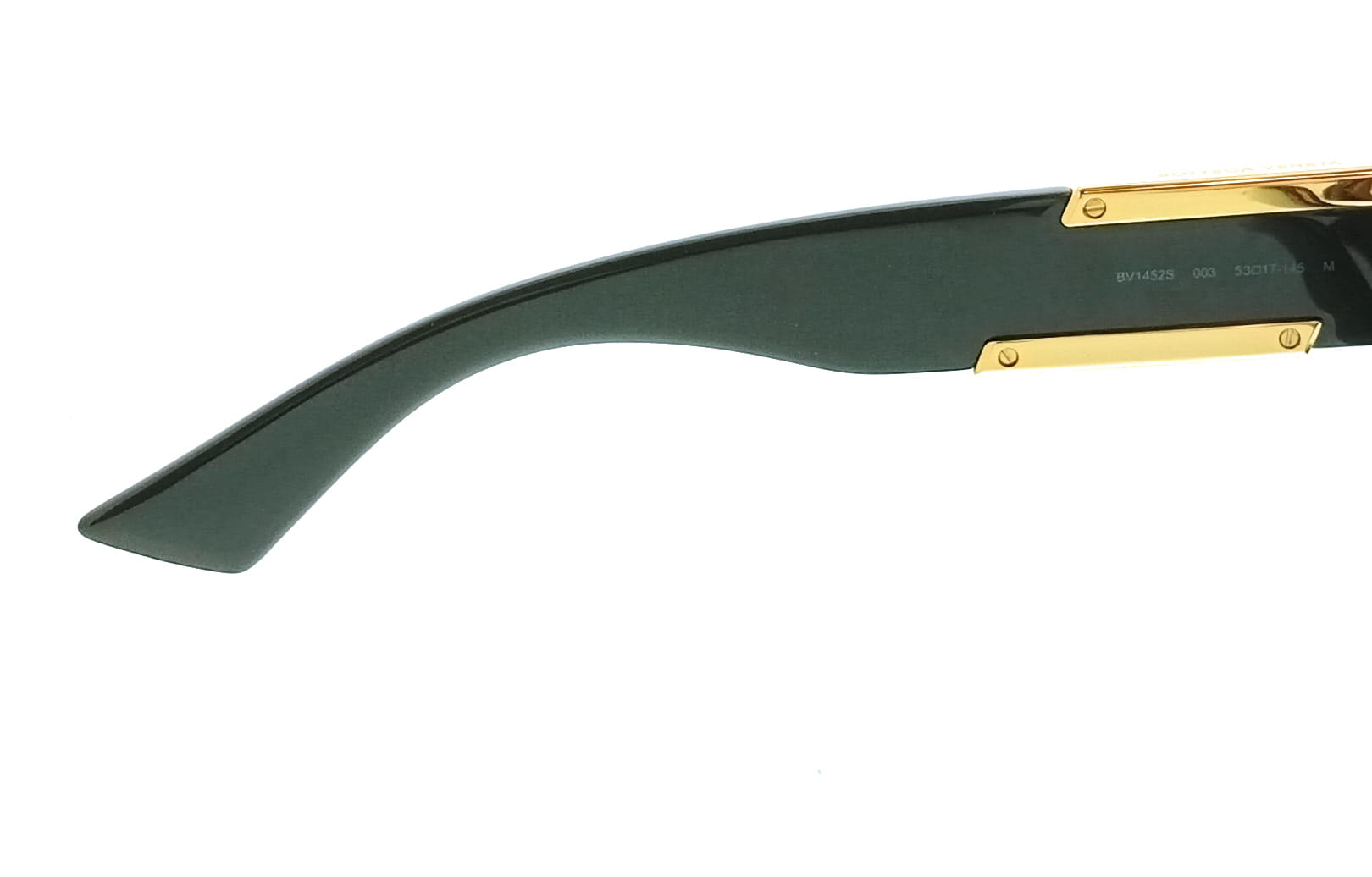 Bottega Veneta BV1452S-003 Rectangle Green Oversized Unisex Sunglasses