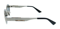 Bottega Veneta BV1456S-003 Oval Silver Rimless Unisex Sunglasses