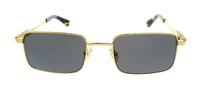 Bottega Veneta BV1469S-001 Rectangle Gold Grey Lens Unisex Sunglasses