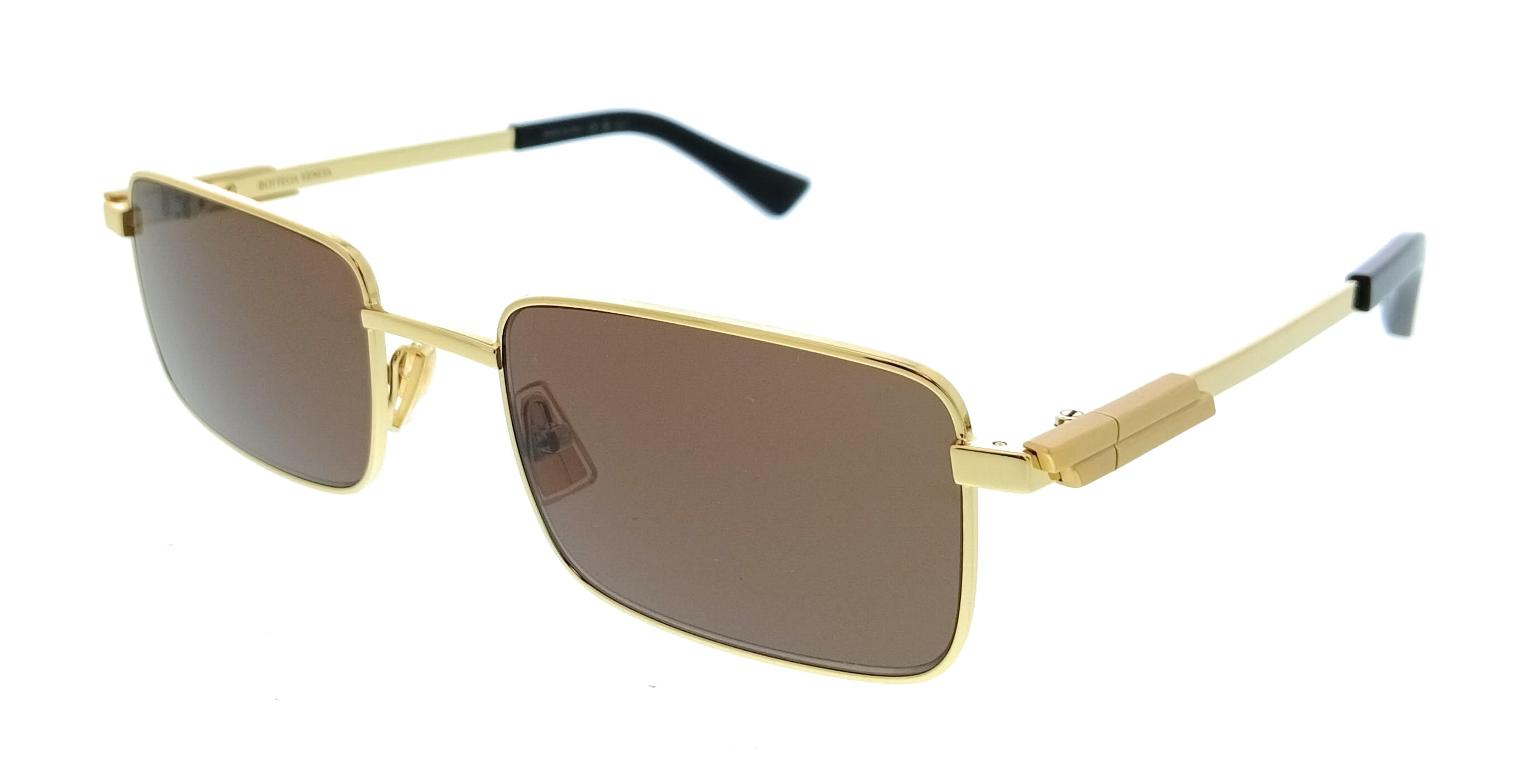 Bottega Veneta BV1469S-005 Rectangle Brown Lens Unisex Sunglasses