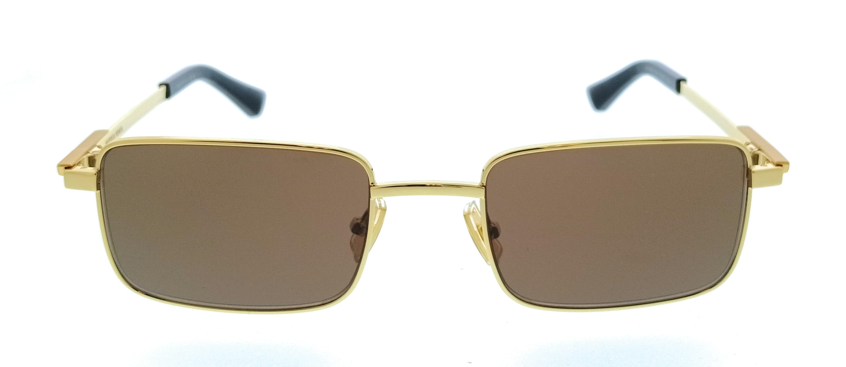 Bottega Veneta BV1469S-005 Rectangle Brown Lens Unisex Sunglasses