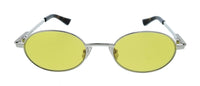 Bottega Veneta BV1470S-003 Silver Oval Slim Metal Unisex Sunglasses