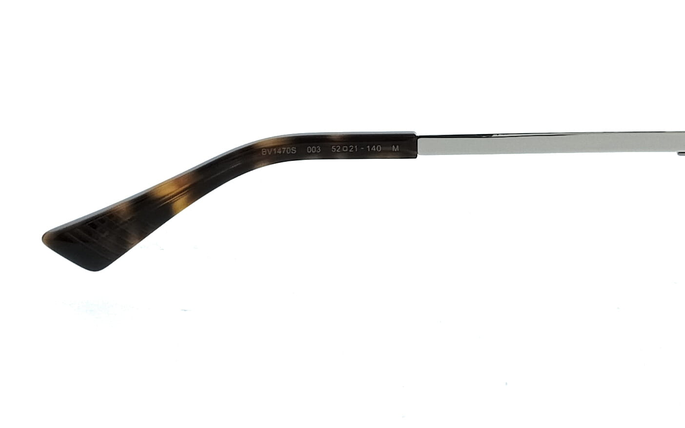 Bottega Veneta BV1470S-003 Silver Oval Slim Metal Unisex Sunglasses