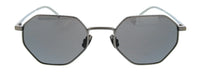 Bottega Veneta BV1471S-001 Ruthenium Geometric Slim Metal Unisex Sunglasses
