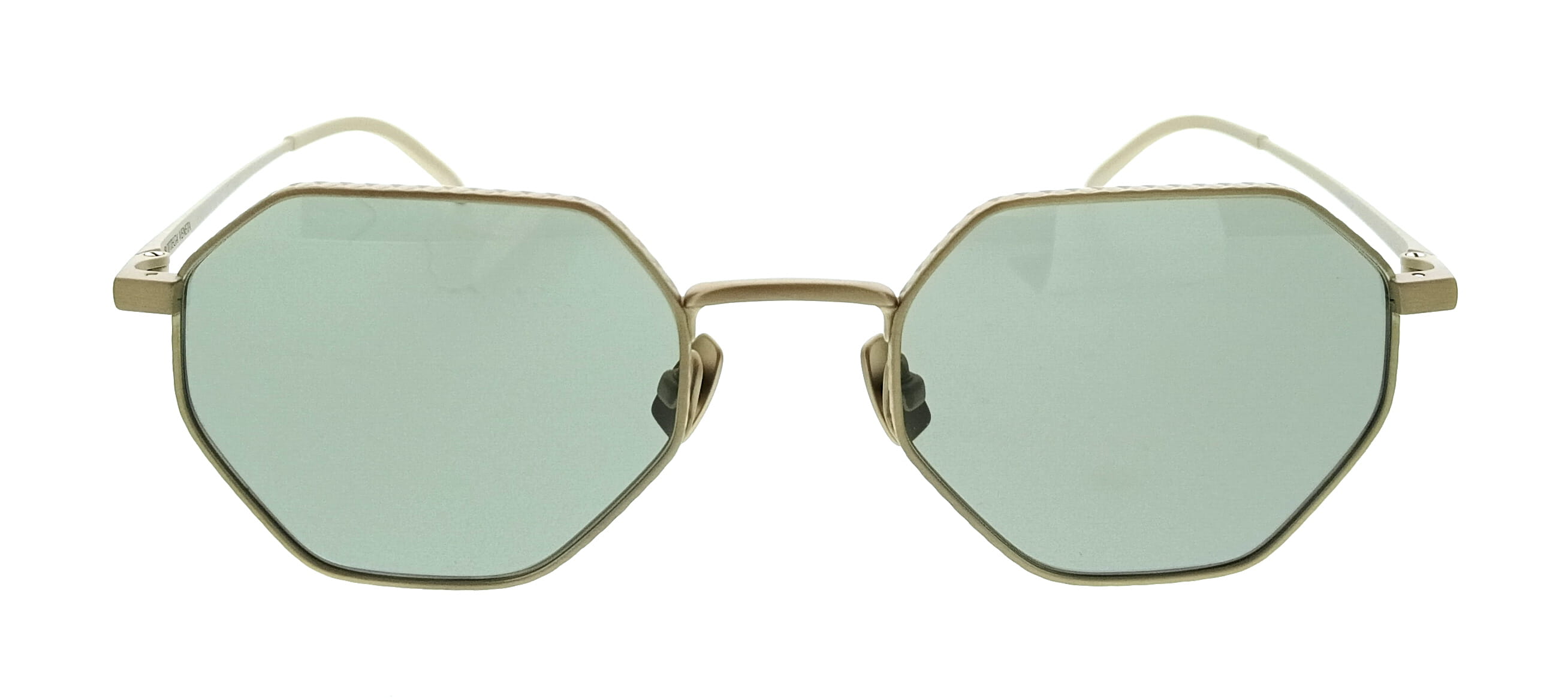 Bottega Veneta BV1471S-003 Bronze Geometric Slim Metal Unisex Sunglasses