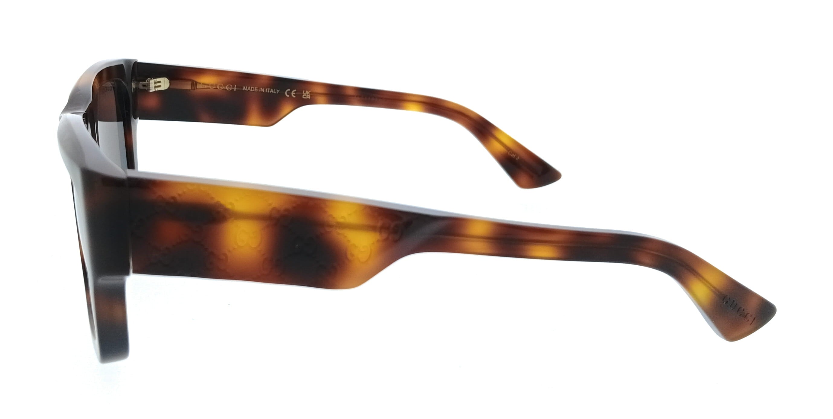 Gucci GG1668S-008 Tortoise Square Oversized Sunglasses