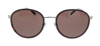 Gucci GG1849S-004 Brown Oval Slim Metal Womens Sunglasses