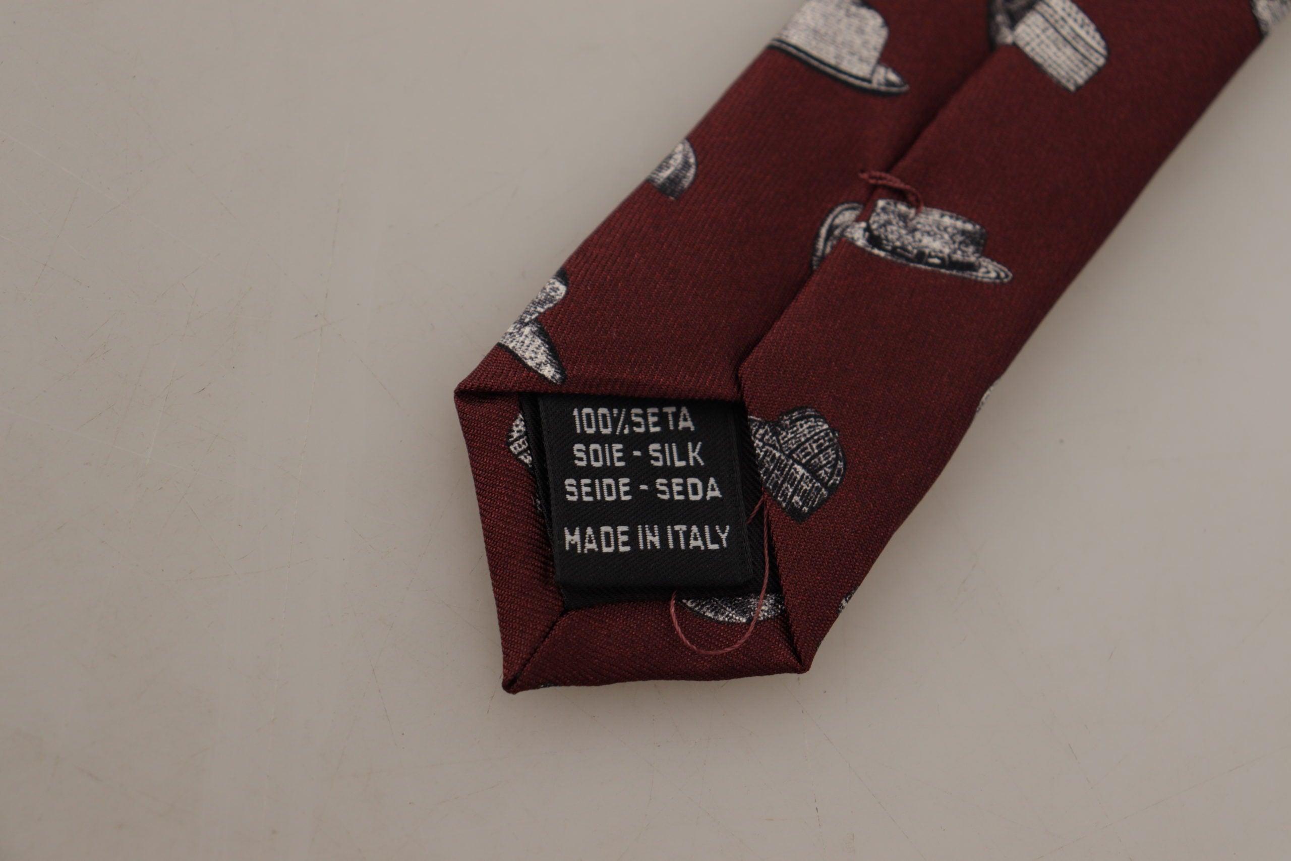 Dolce & Gabbana Hat Print Tie KRA3191