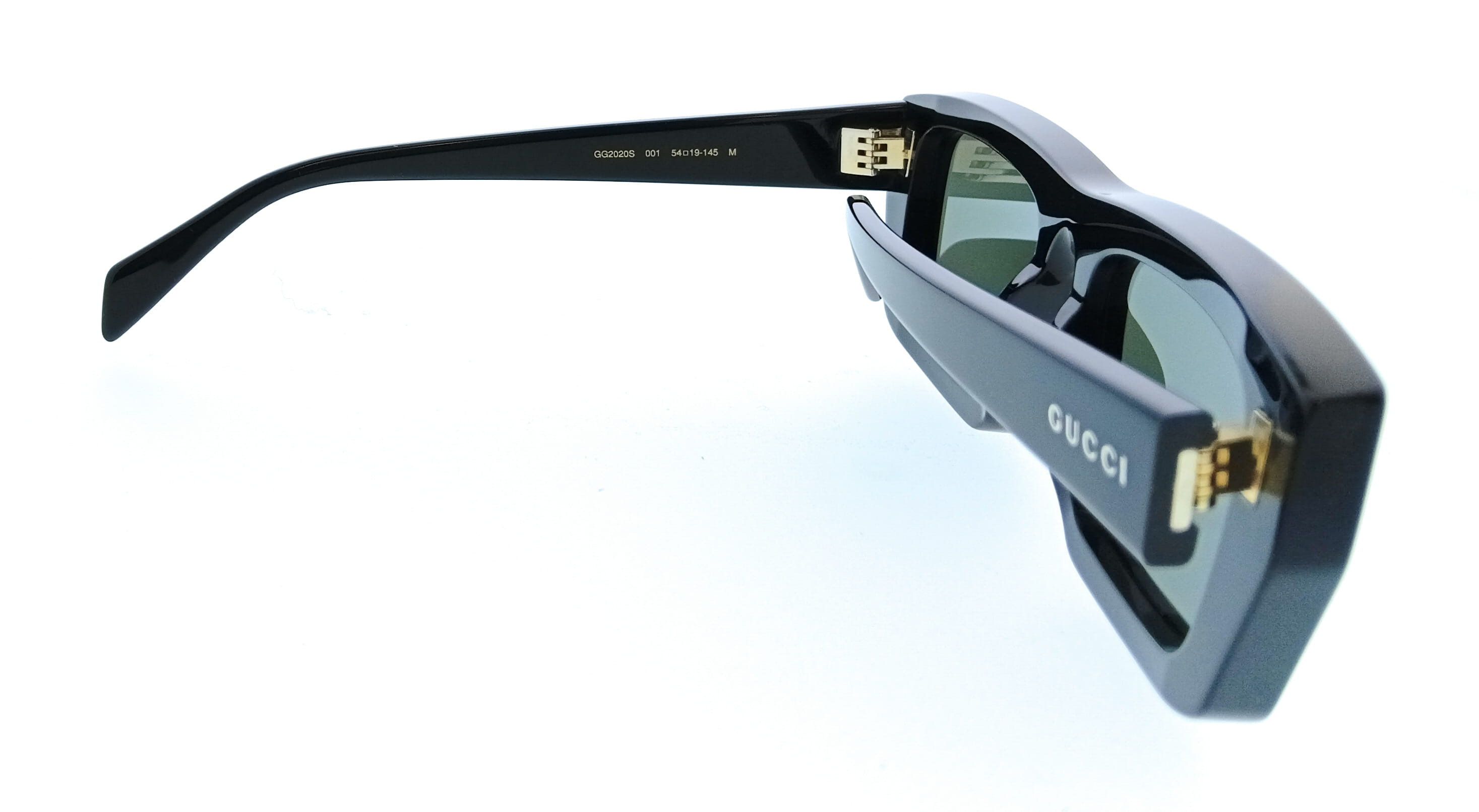 Gucci GG2020S-001 Black Rectangle Men’s Sunglasses