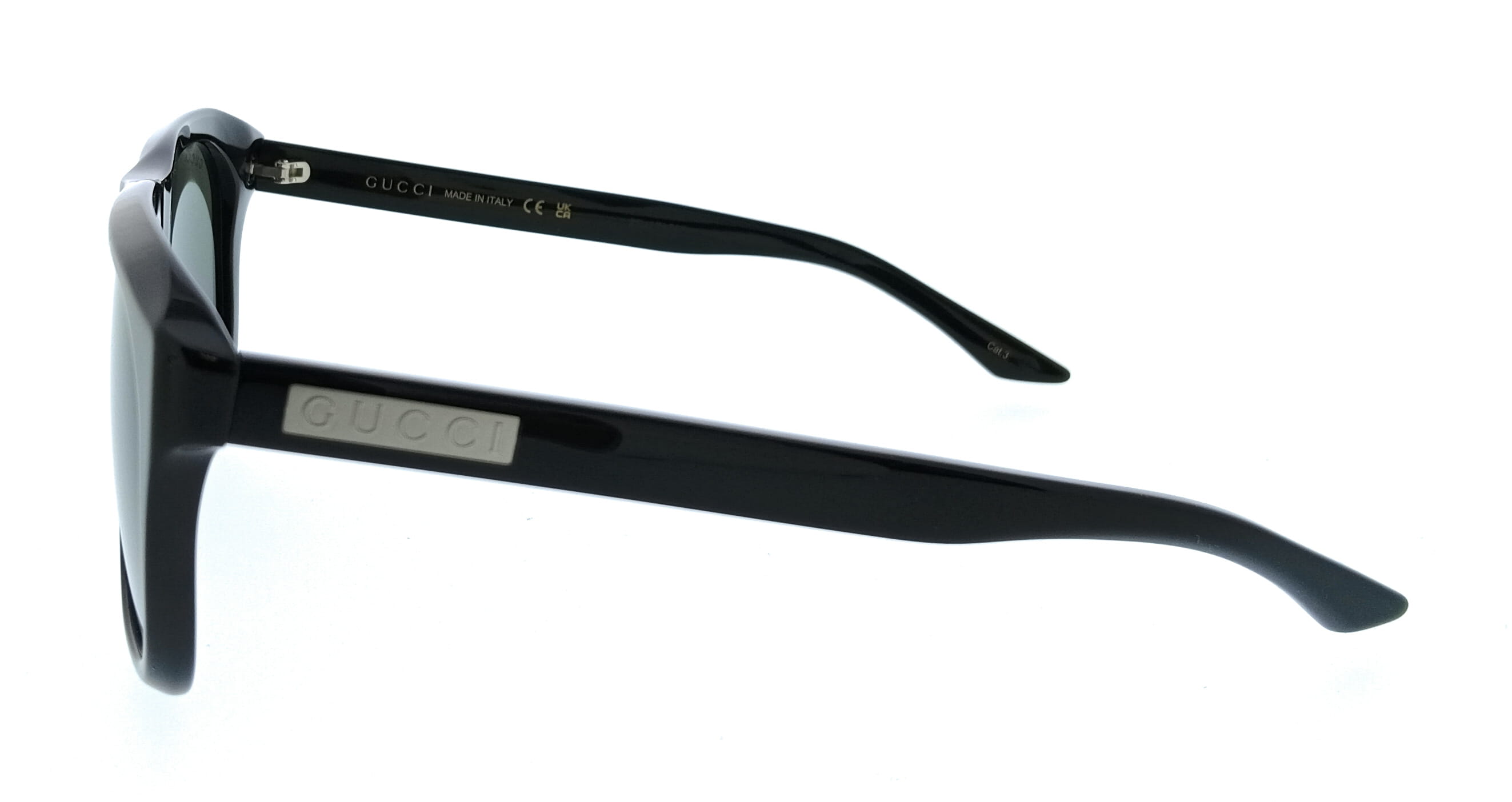 Gucci GG2077S-001 Black Square Men’s Sunglasses
