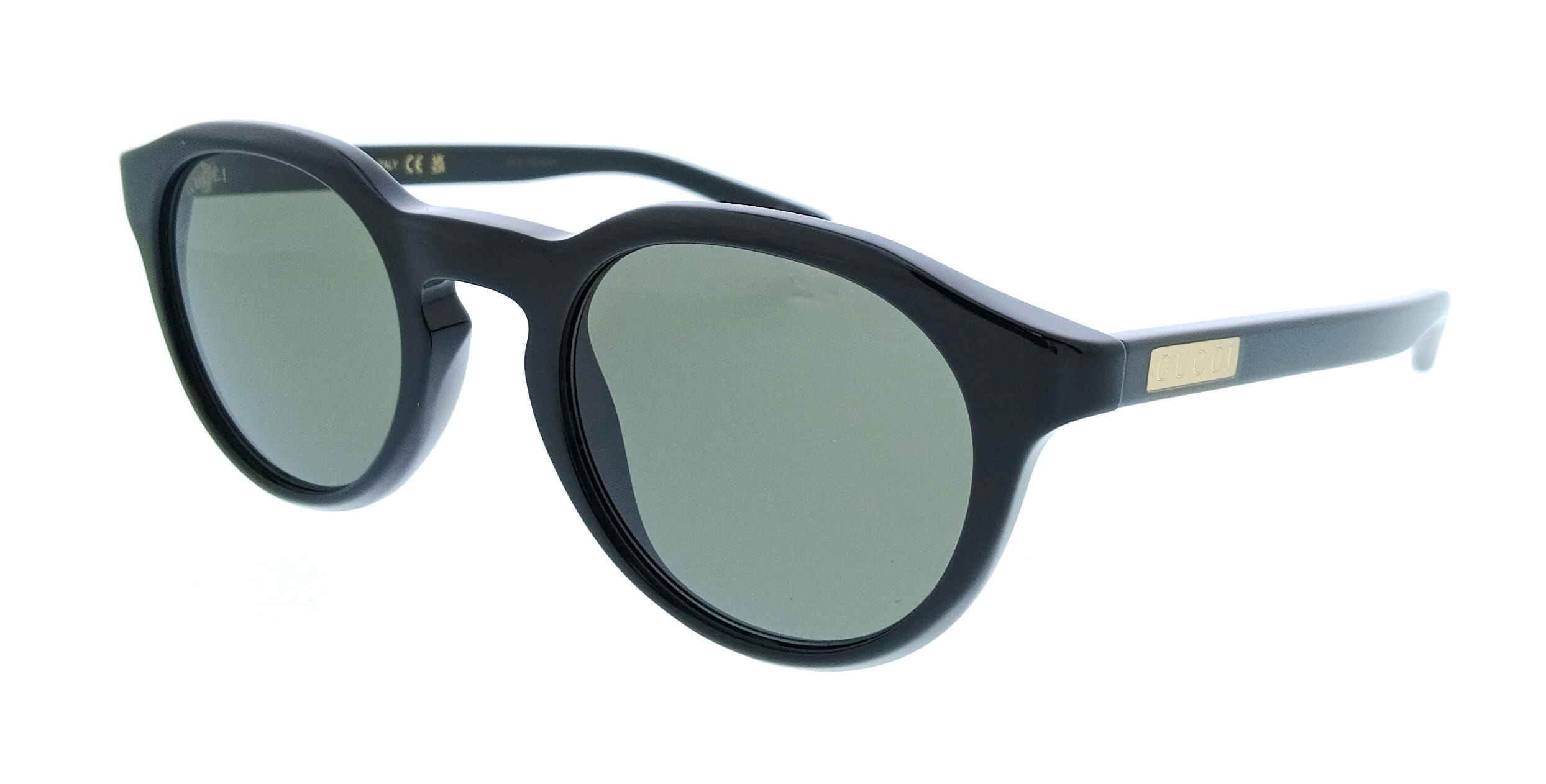 Gucci GG2079S-001 Black Round Men’s Sunglasses