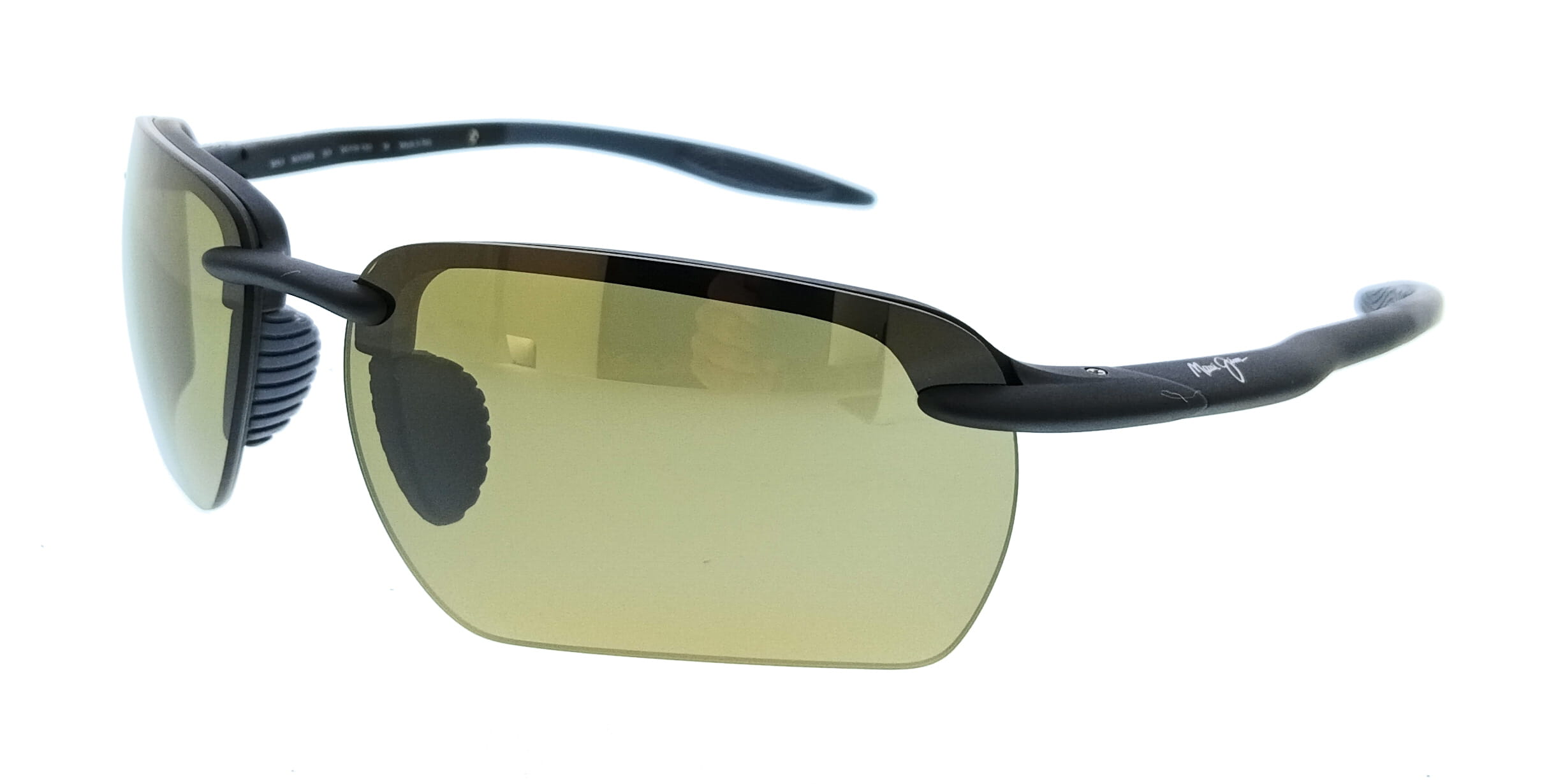 Maui Jim MJ0336S-001 Hookipa Ultra G Black Rimless Mens Sunglasses