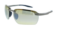 Maui Jim MJ0336S-003 Hookipa Ultra G Gray Rimless Mens Sunglasses