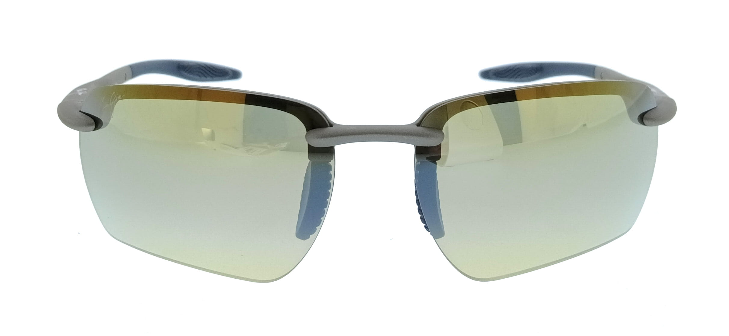 Maui Jim MJ0336S-003 Hookipa Ultra G Gray Rimless Mens Sunglasses