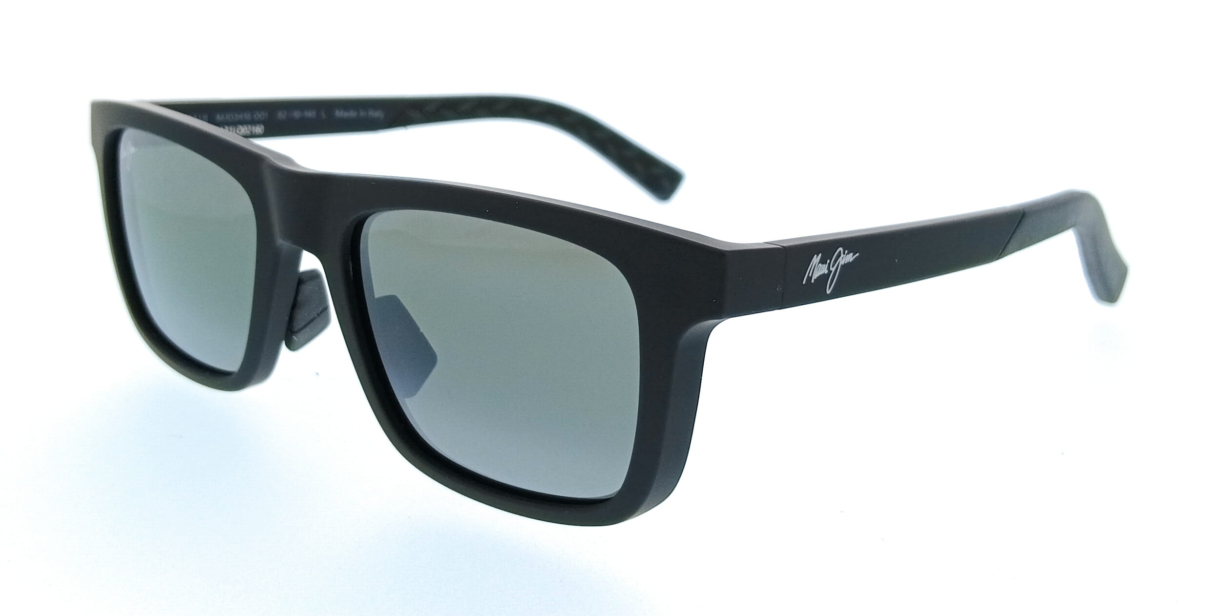 Maui Jim MJ0341S-001 Moaka Black Square Mens Sunglasses