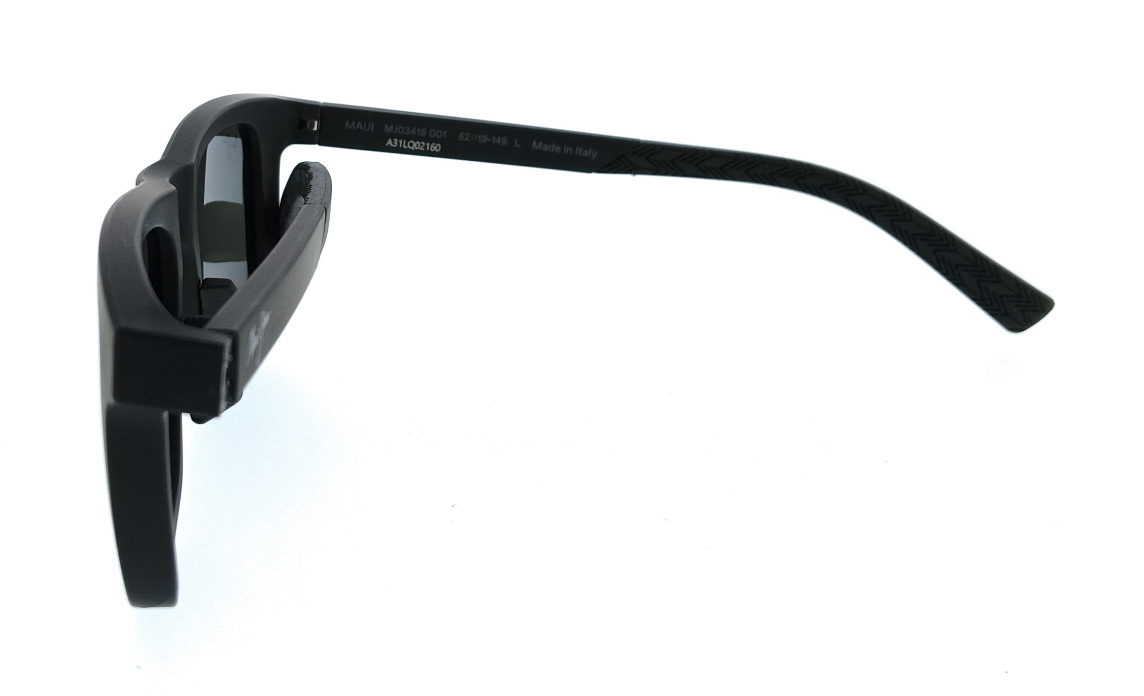 Maui Jim MJ0341S-001 Moaka Black Square Mens Sunglasses