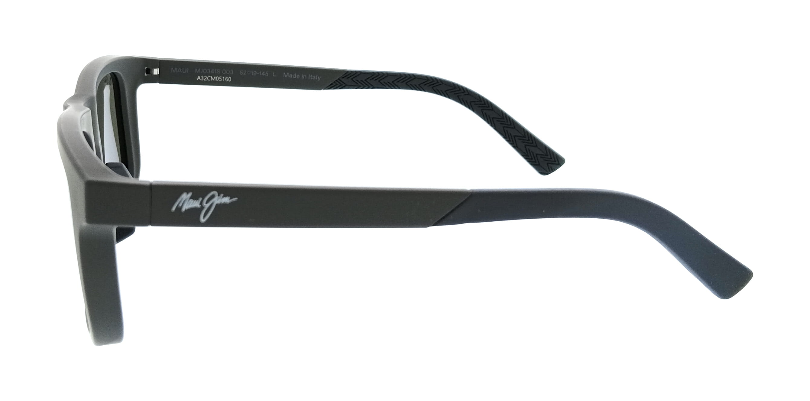 Maui Jim MJ0341S-003 Moaka Gray Square Mens Sunglasses