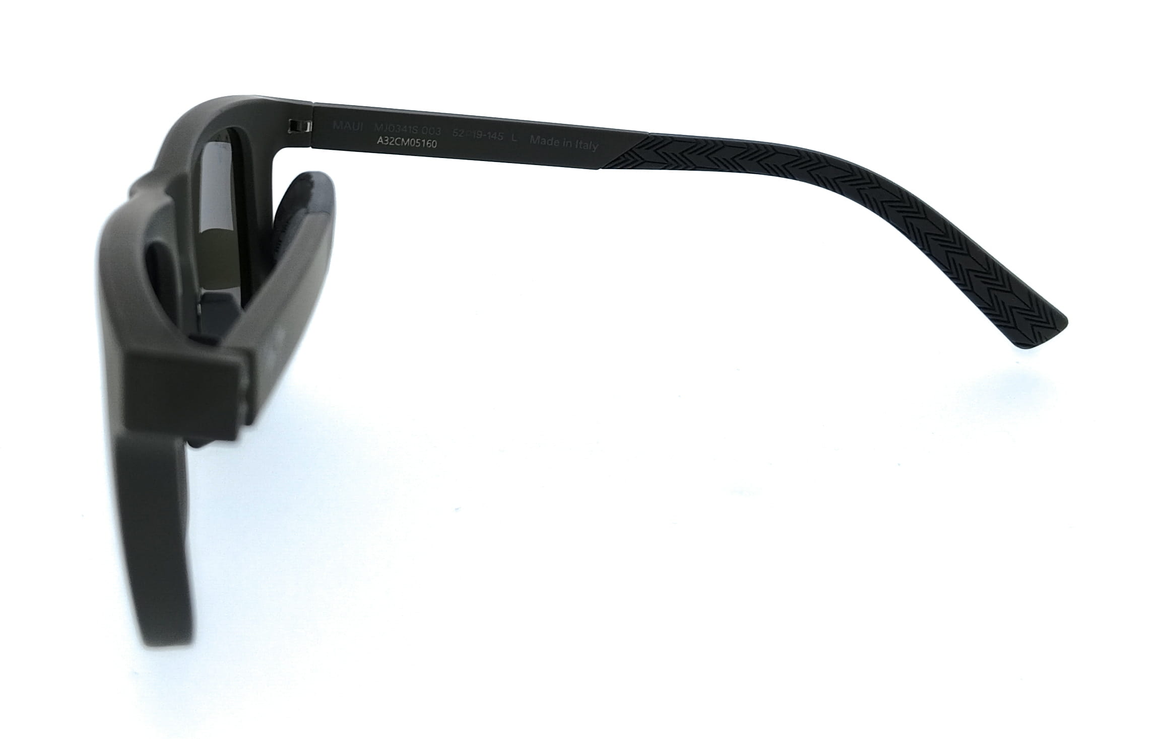 Maui Jim MJ0341S-003 Moaka Gray Square Mens Sunglasses