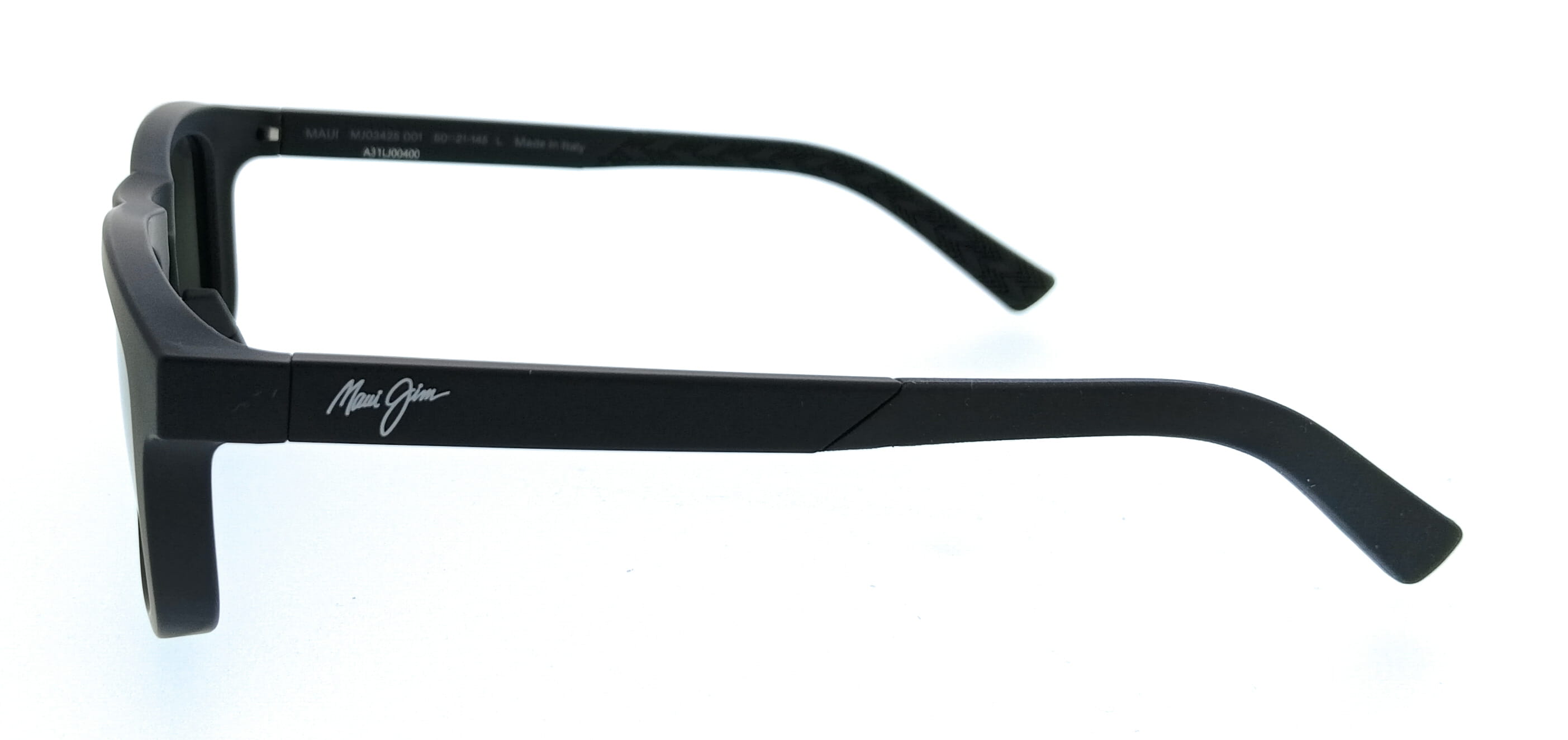 Maui Jim MJ0342S-001 Aliali Black Square Mens Sunglasses
