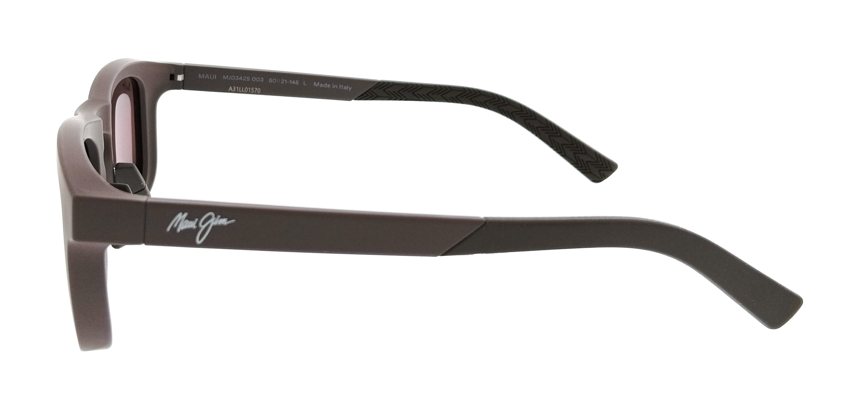 Maui Jim MJ0342S-003 Aliali Brown Square Mens Sunglasses – Bluefly