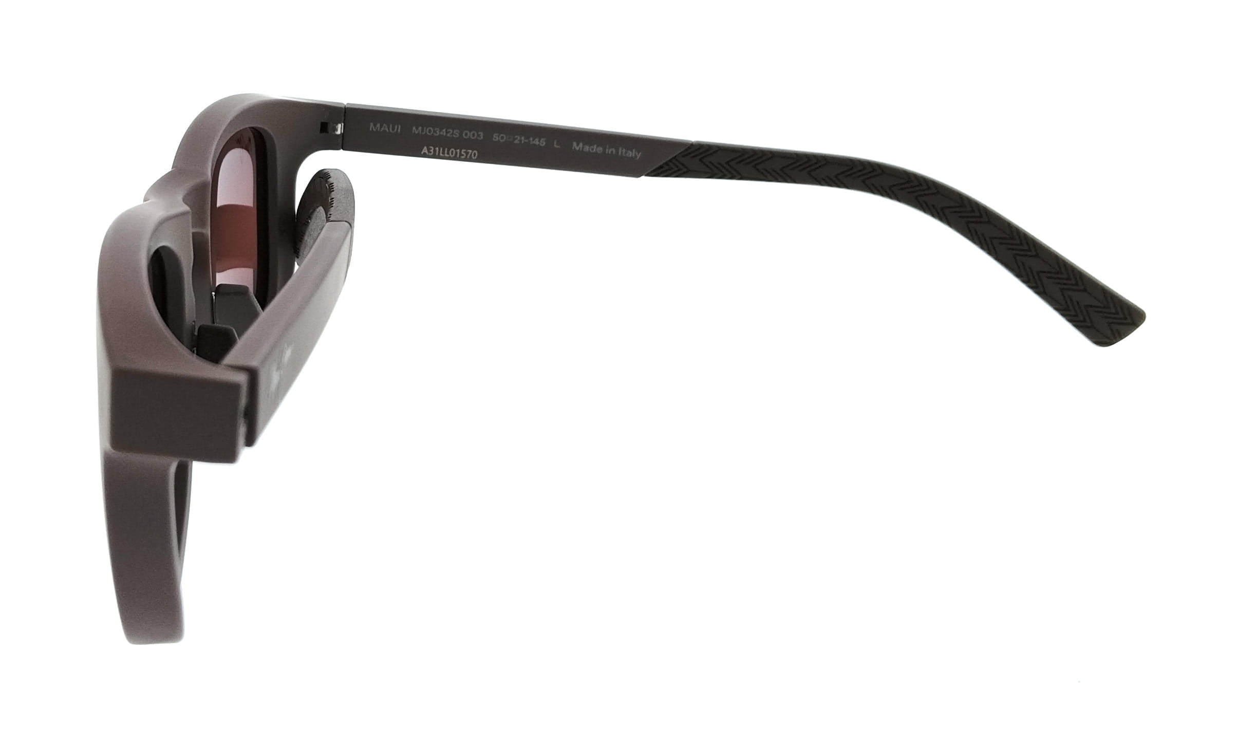 Maui Jim MJ0342S-003 Aliali Brown Square Mens Sunglasses – Bluefly