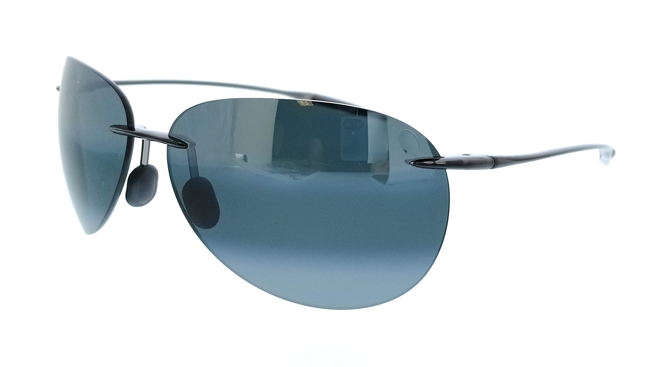 Maui Jim MJ0421S-005 Sugar Beach Gray Aviator Mens Sunglasses