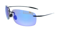 Maui Jim MJ0422S-037 Breakwall Black Rectangular Mens Sunglasses