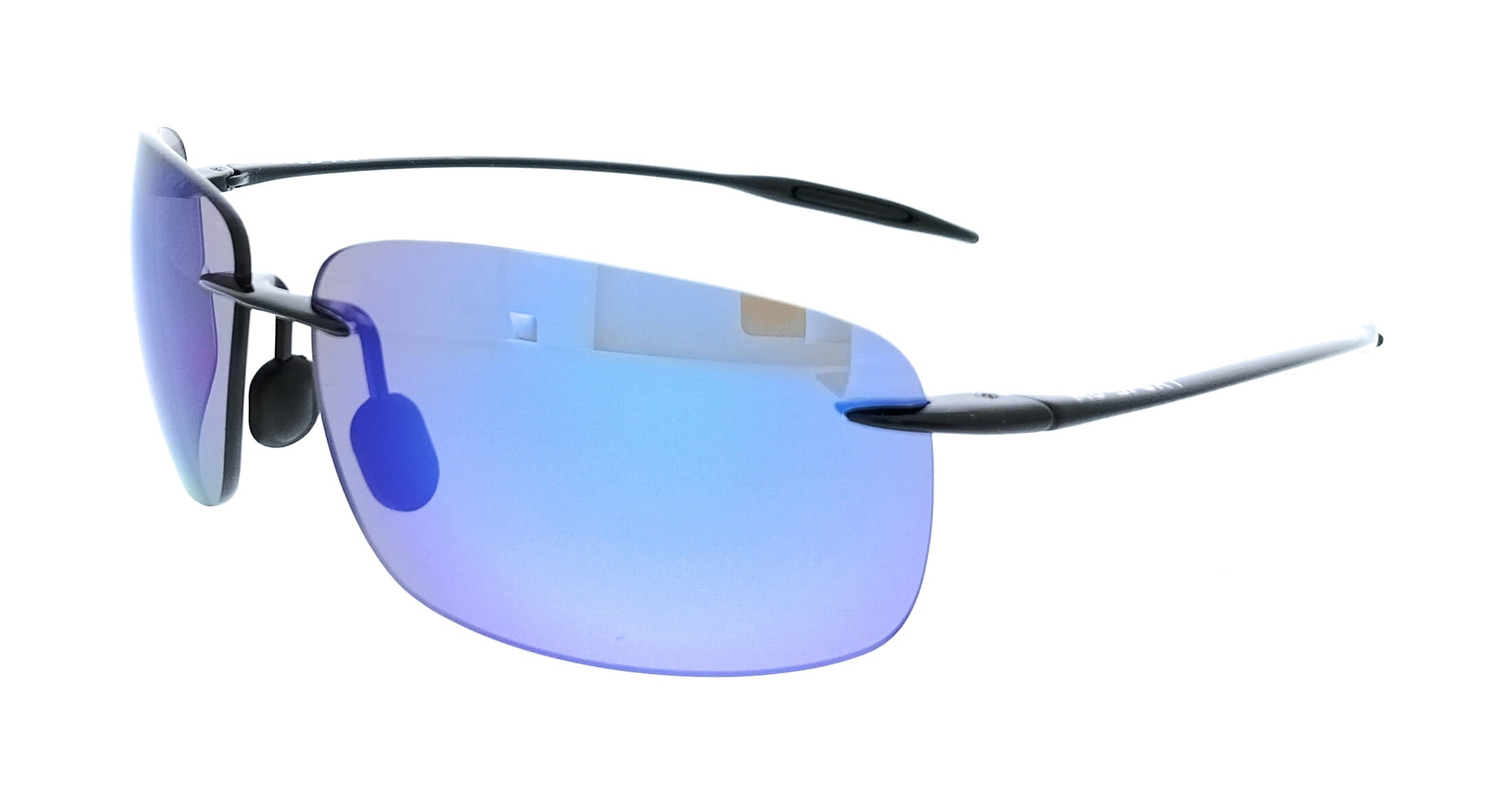 Maui Jim MJ0422S-037 Breakwall Black Rectangular Mens Sunglasses