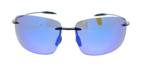 Maui Jim MJ0422S-037 Breakwall Black Rectangular Mens Sunglasses