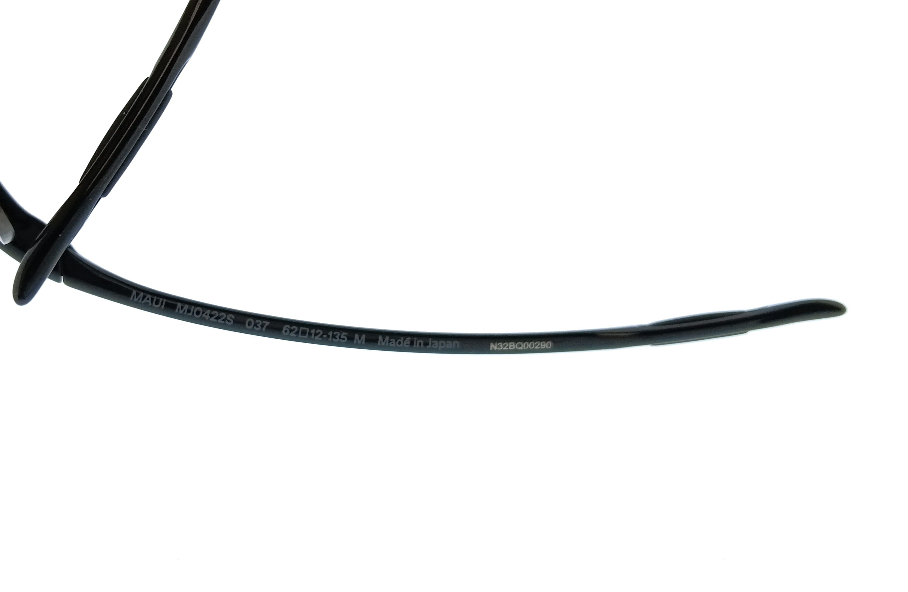 Maui Jim MJ0422S-037 Breakwall Black Rectangular Mens Sunglasses