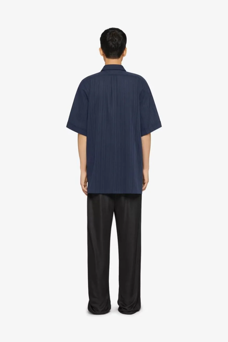 Givenchy Short Sleeve Shirt With Pocket_Navy