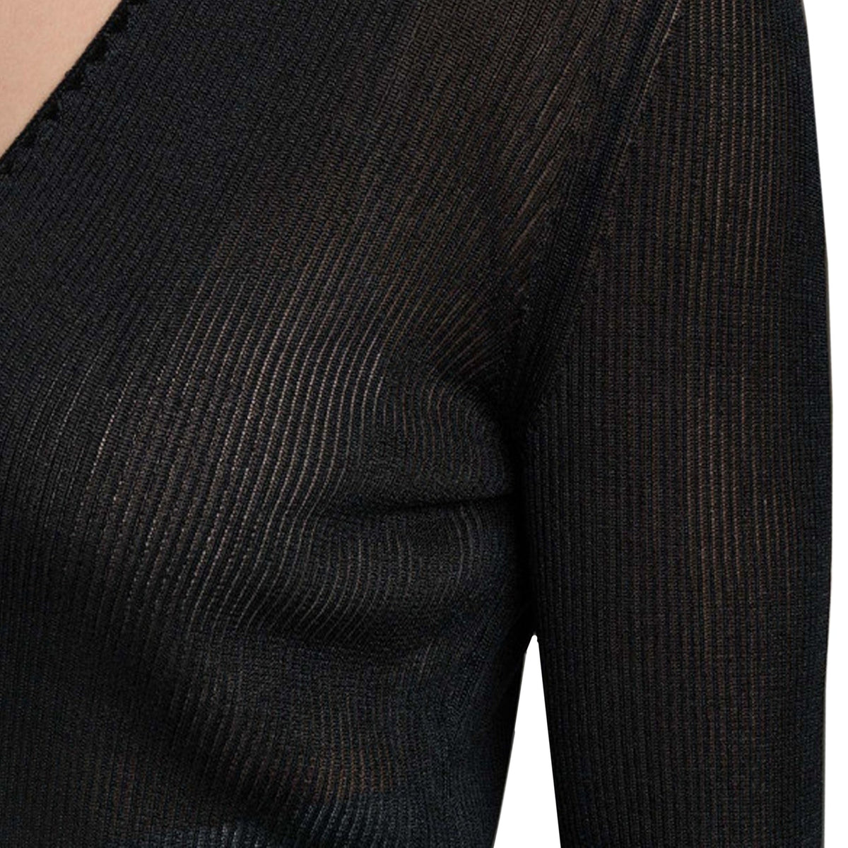 Tom Ford Tom Ford Sheer Fine-Ribbed Top Women