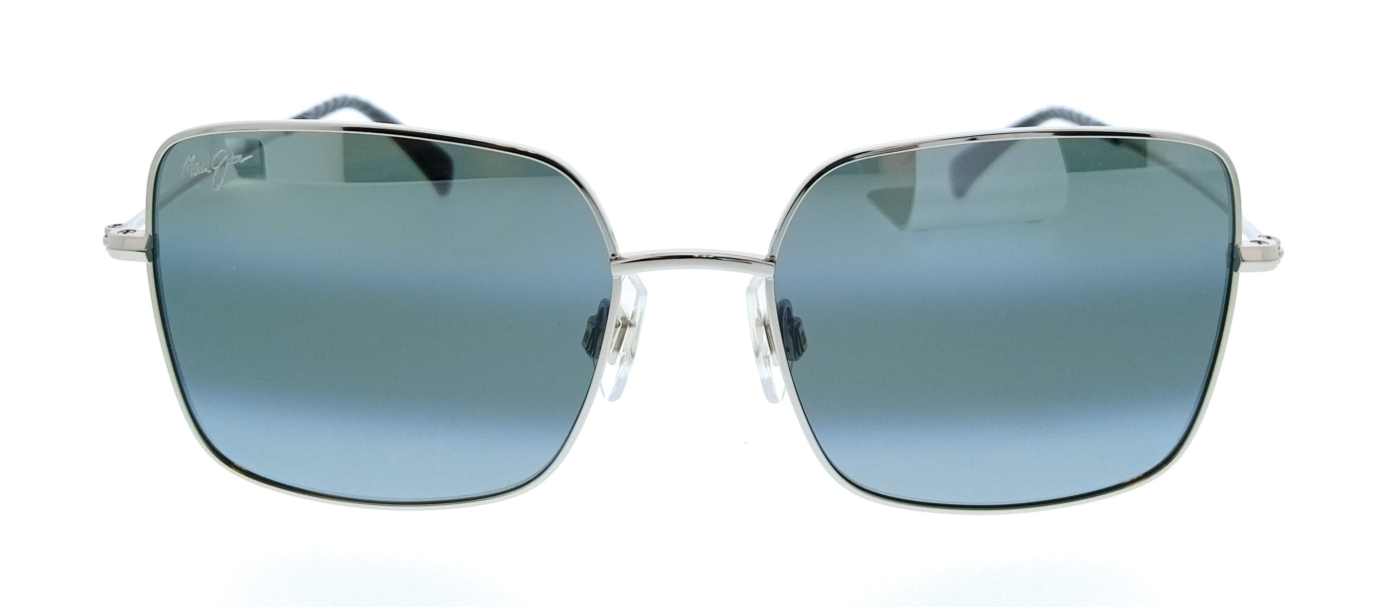 Maui Jim MJ0590S-001 Lipine Silver Square Mens Sunglasses