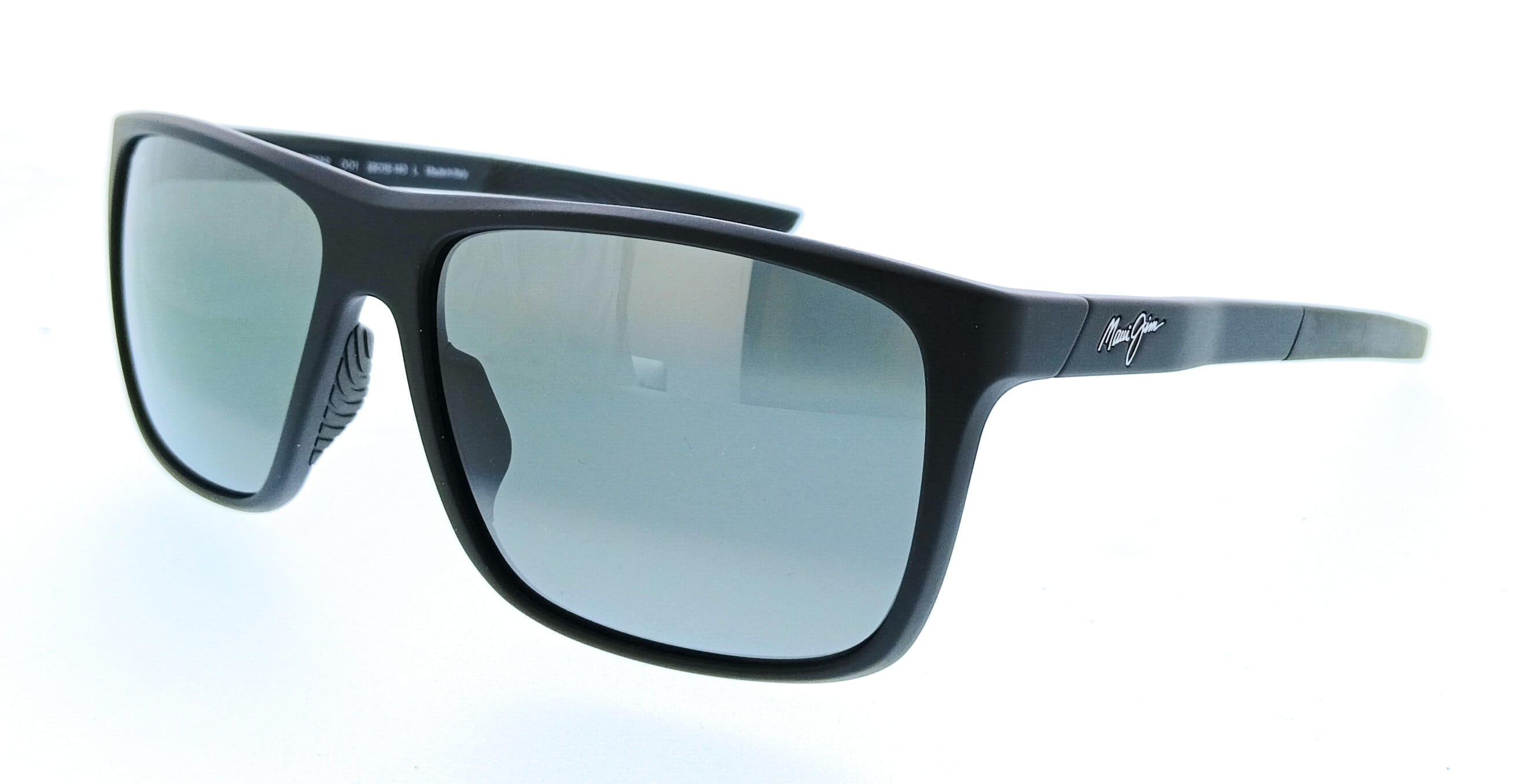Maui Jim MJ0598S-001 Lehopulu Black Rectangular Mens Sunglasses