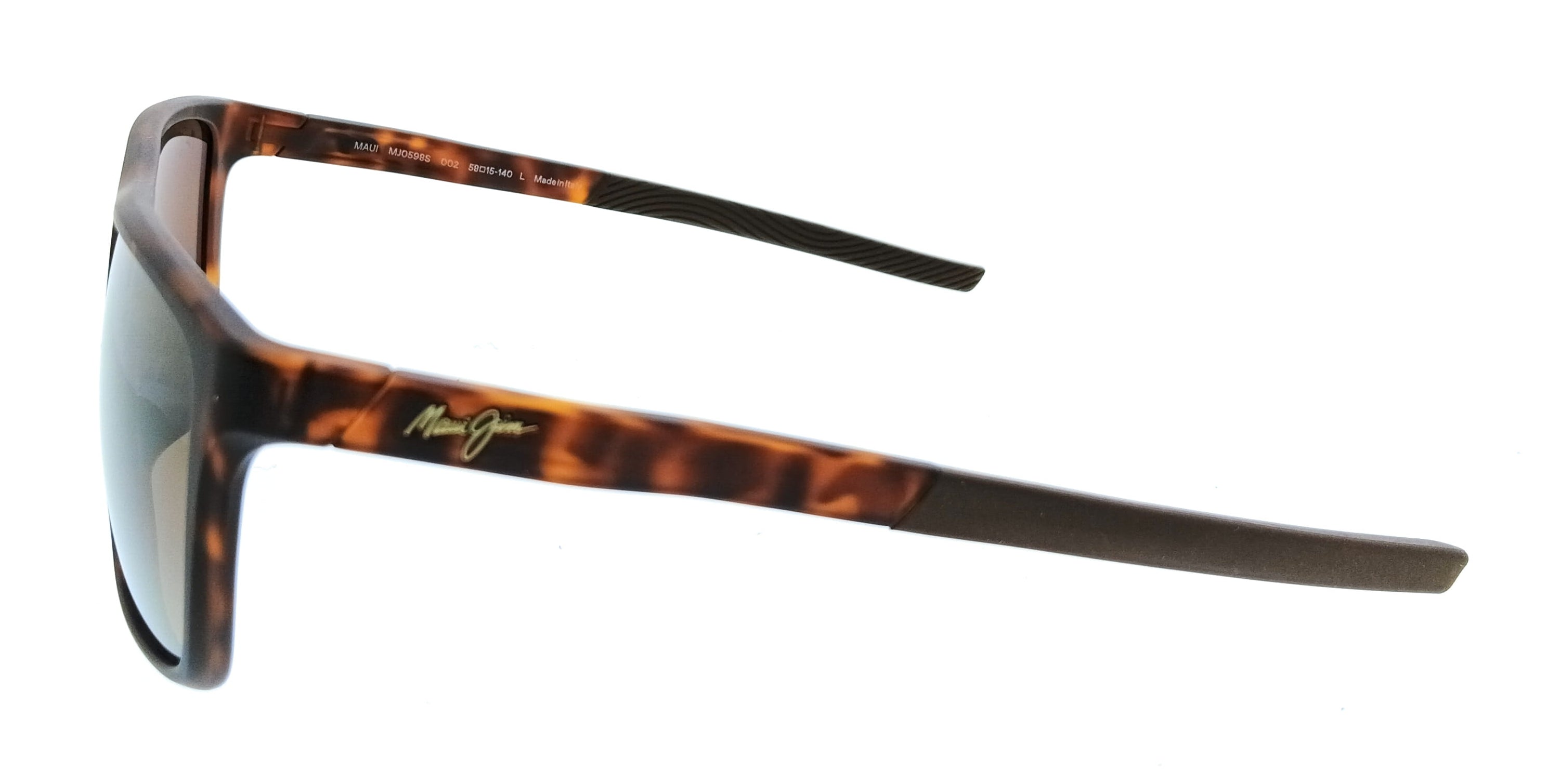Maui Jim MJ0598S-002 Lehopulu Brown Rectangular Mens Sunglasses