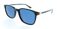 Montblanc MB0338S-006 Black Square Mens Sunglasses