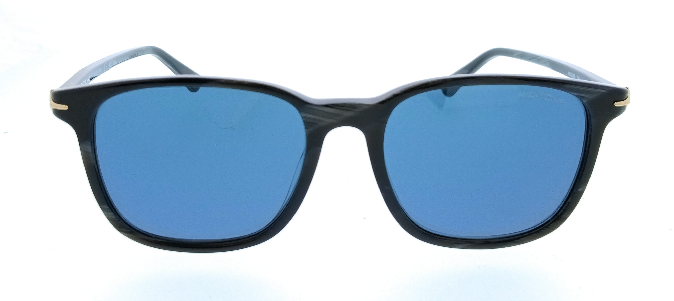 Montblanc MB0338S-006 Black Square Mens Sunglasses
