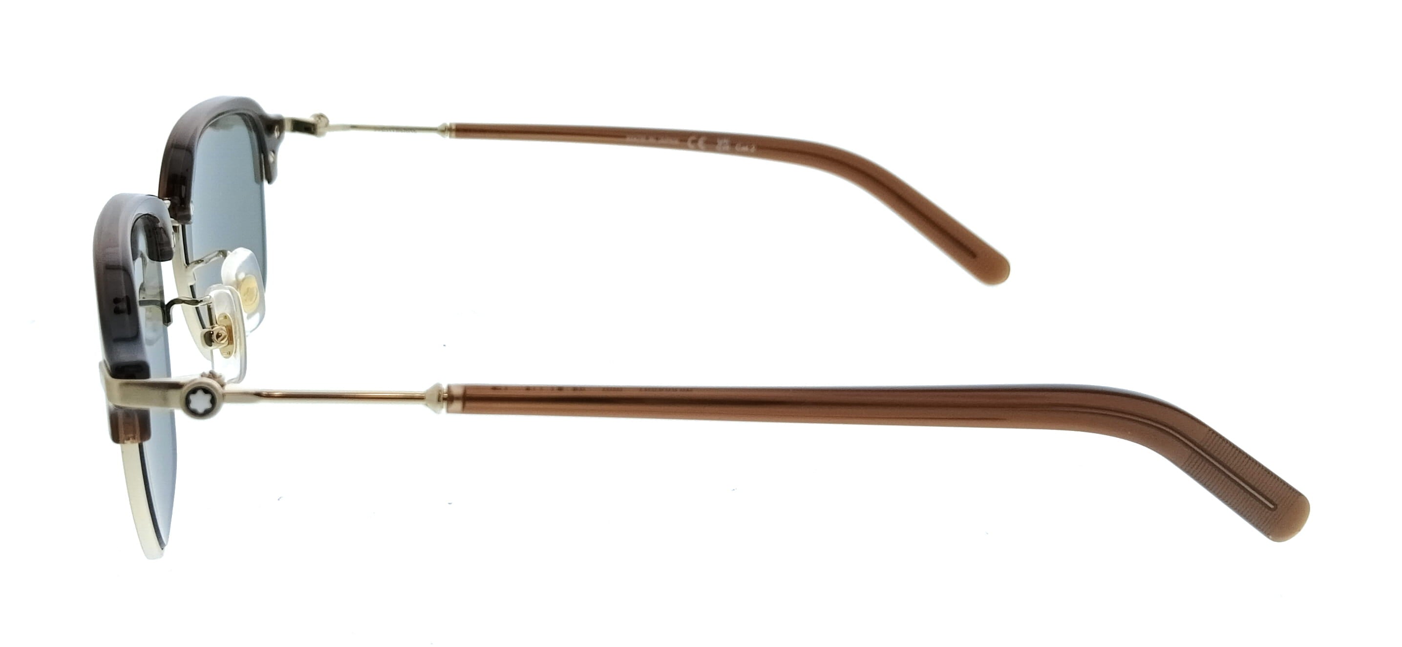 Montblanc MB0390S-005 Brown Square Mens Sunglasses