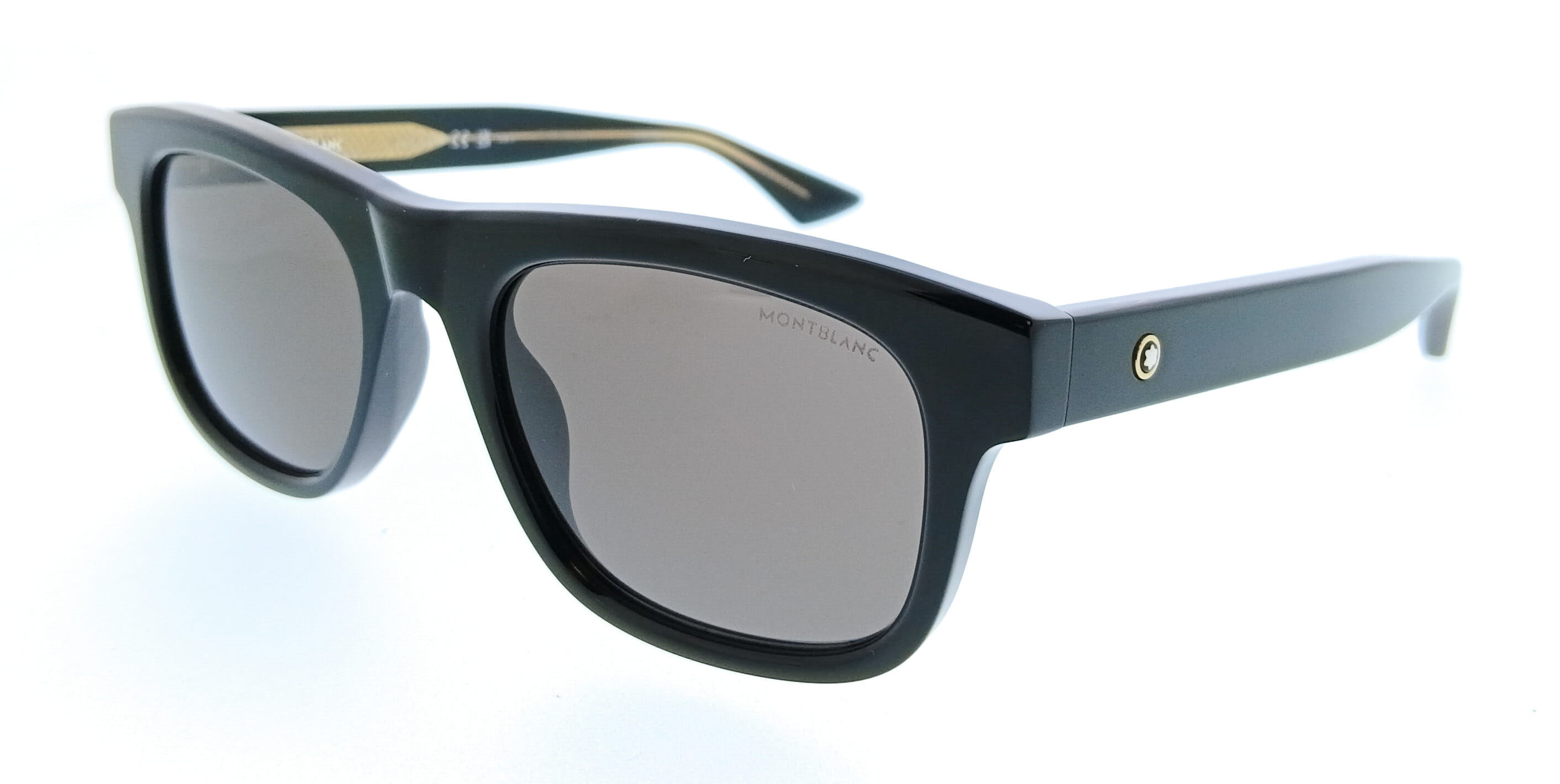 Montblanc MB0421S-001 Black Square Mens Sunglasses