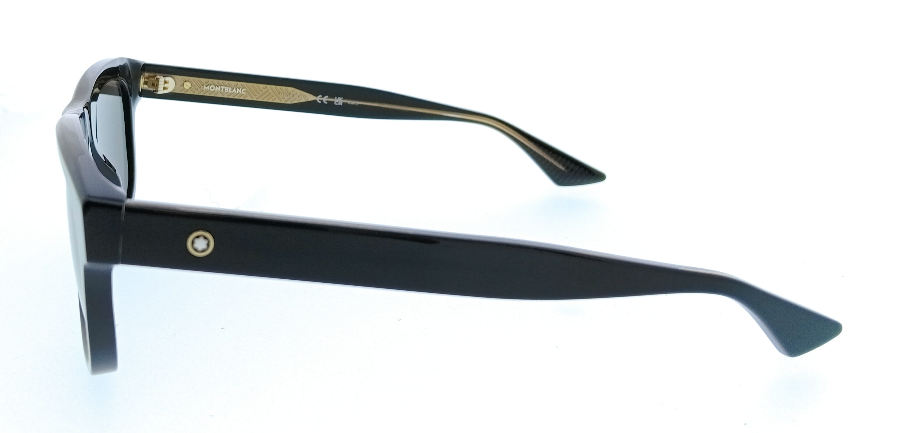 Montblanc MB0421S-001 Black Square Mens Sunglasses