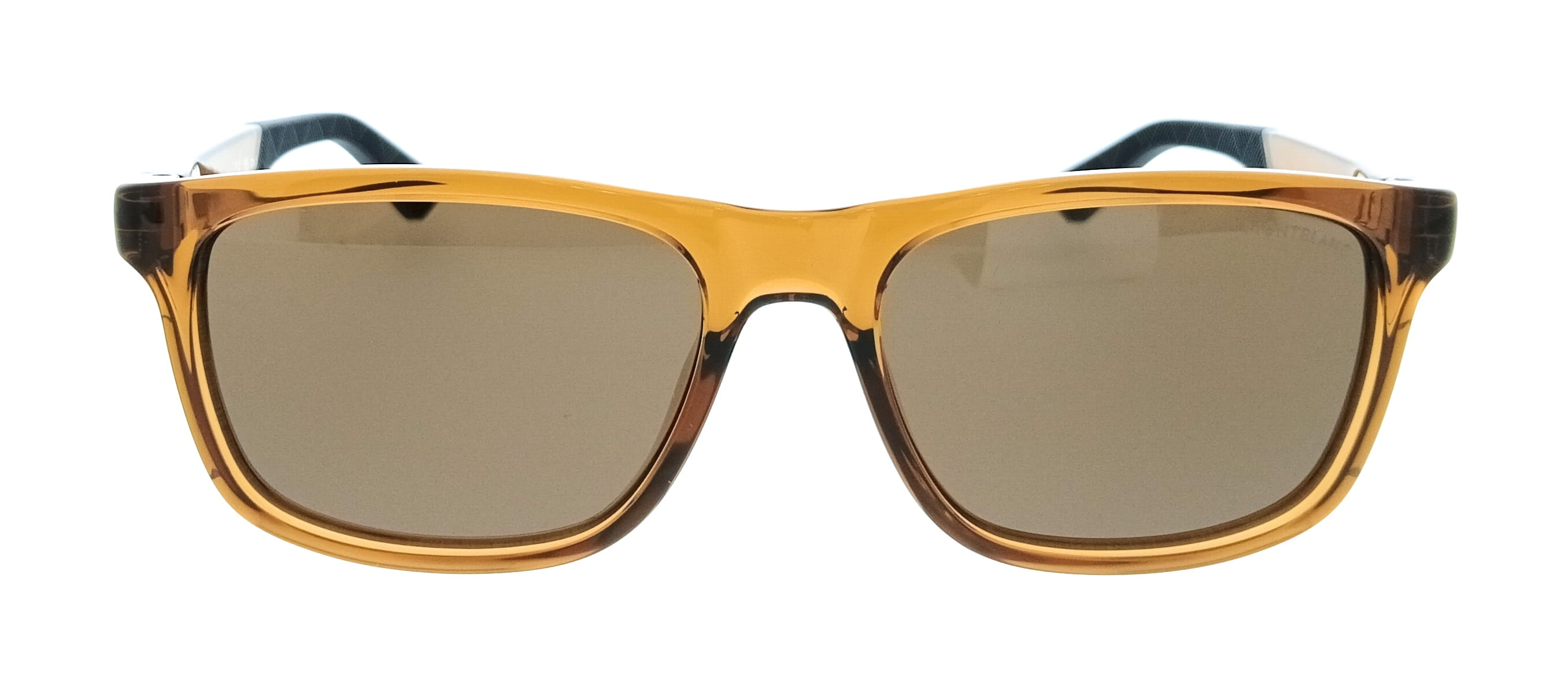 Montblanc MB0432S-004 Brown Square Mens Sunglasses