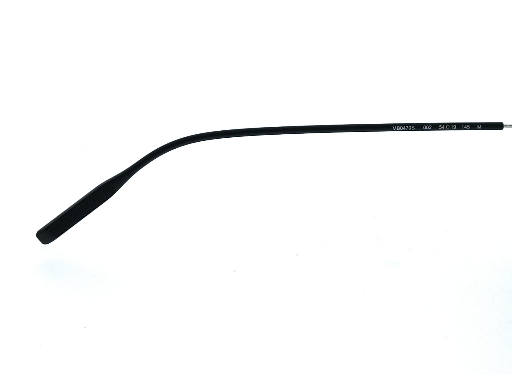 Montblanc MB0470S-002 Silver Rimless Square Mens Sunglasses