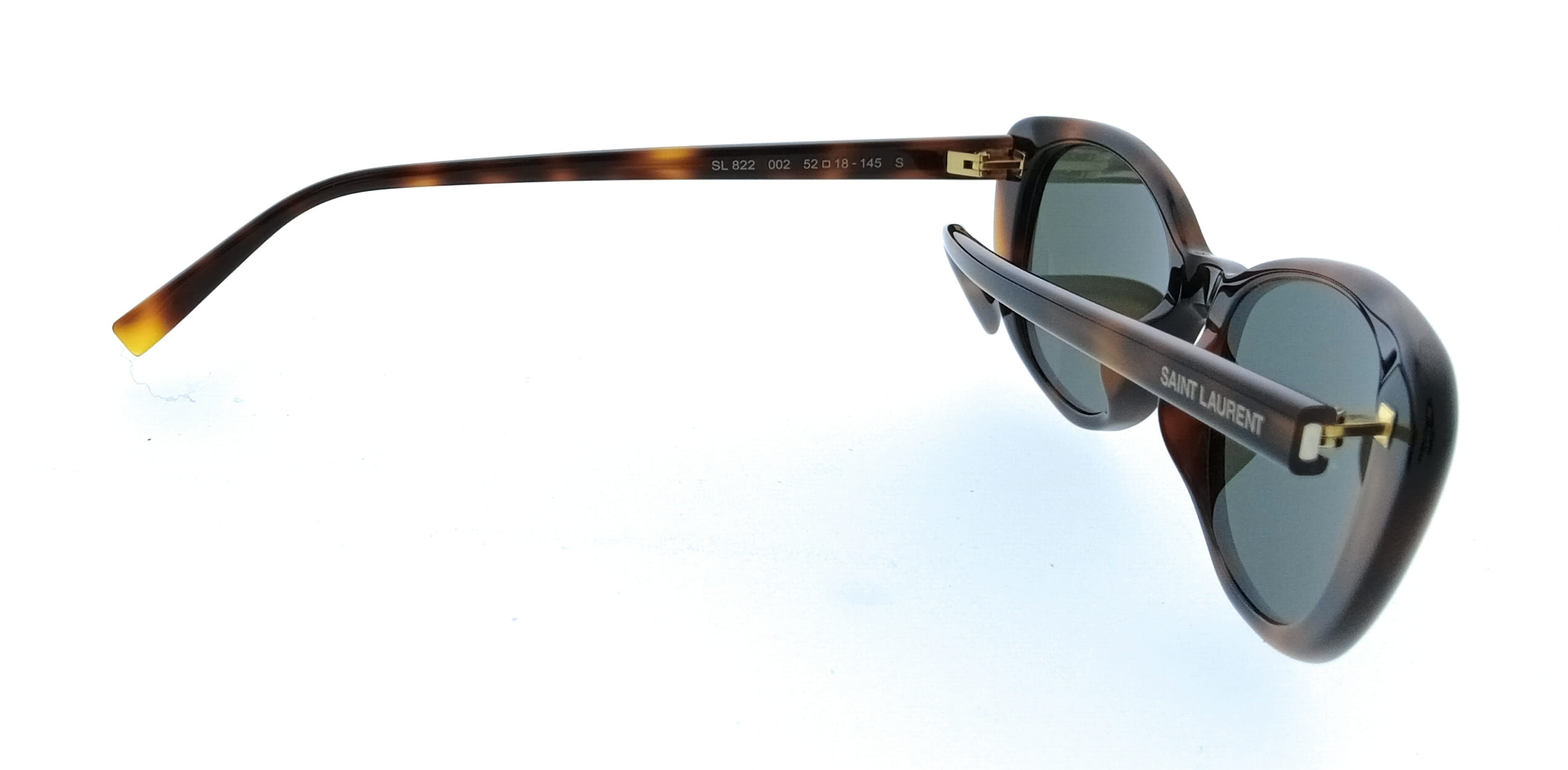 Saint Laurent SL 822-002 Havana Oval Womens Sunglasses