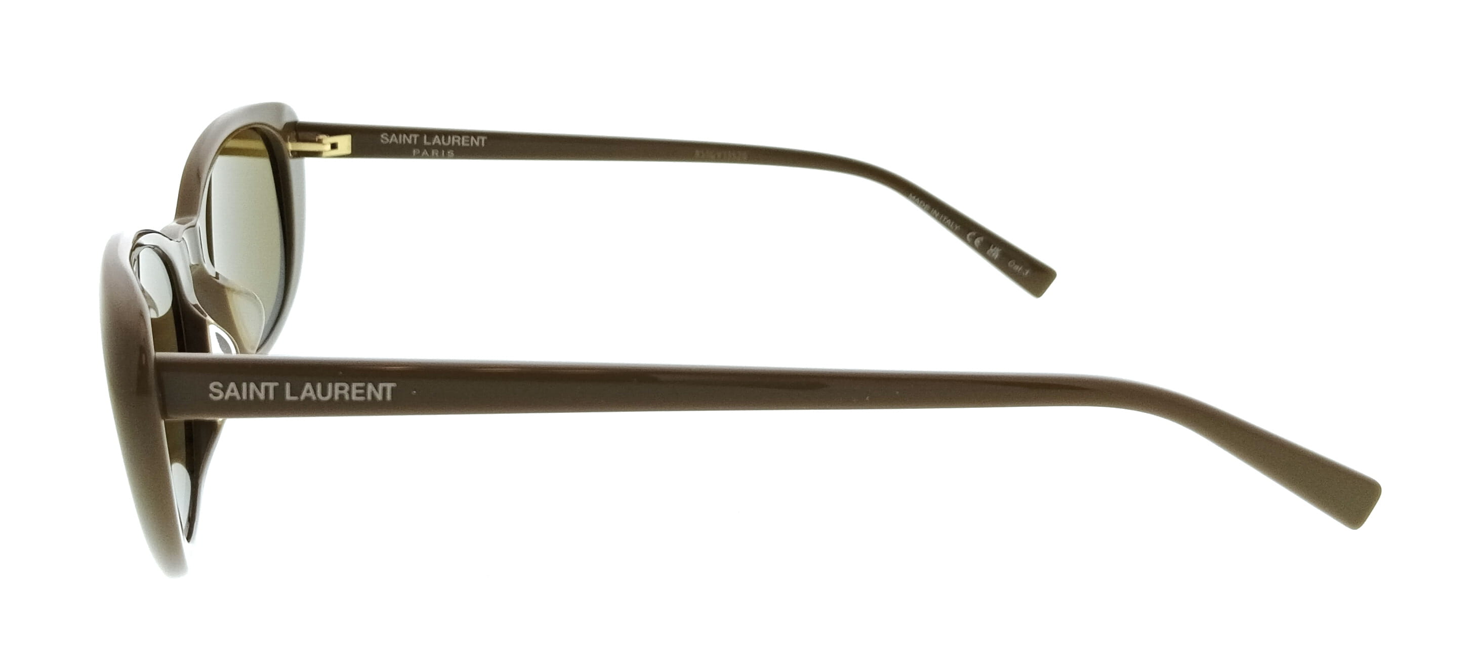 Saint Laurent SL 822-003 Brown Oval Womens Sunglasses