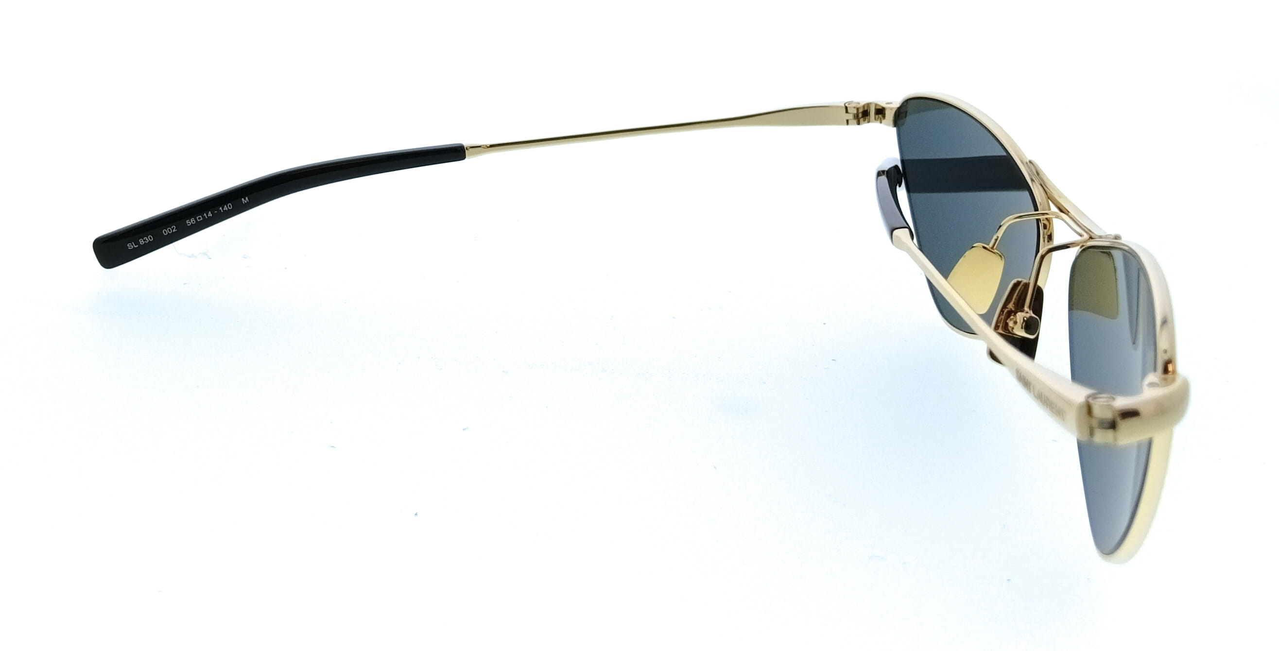 Saint Laurent SL 830-002 Gold Cat Eye Womens Sunglasses