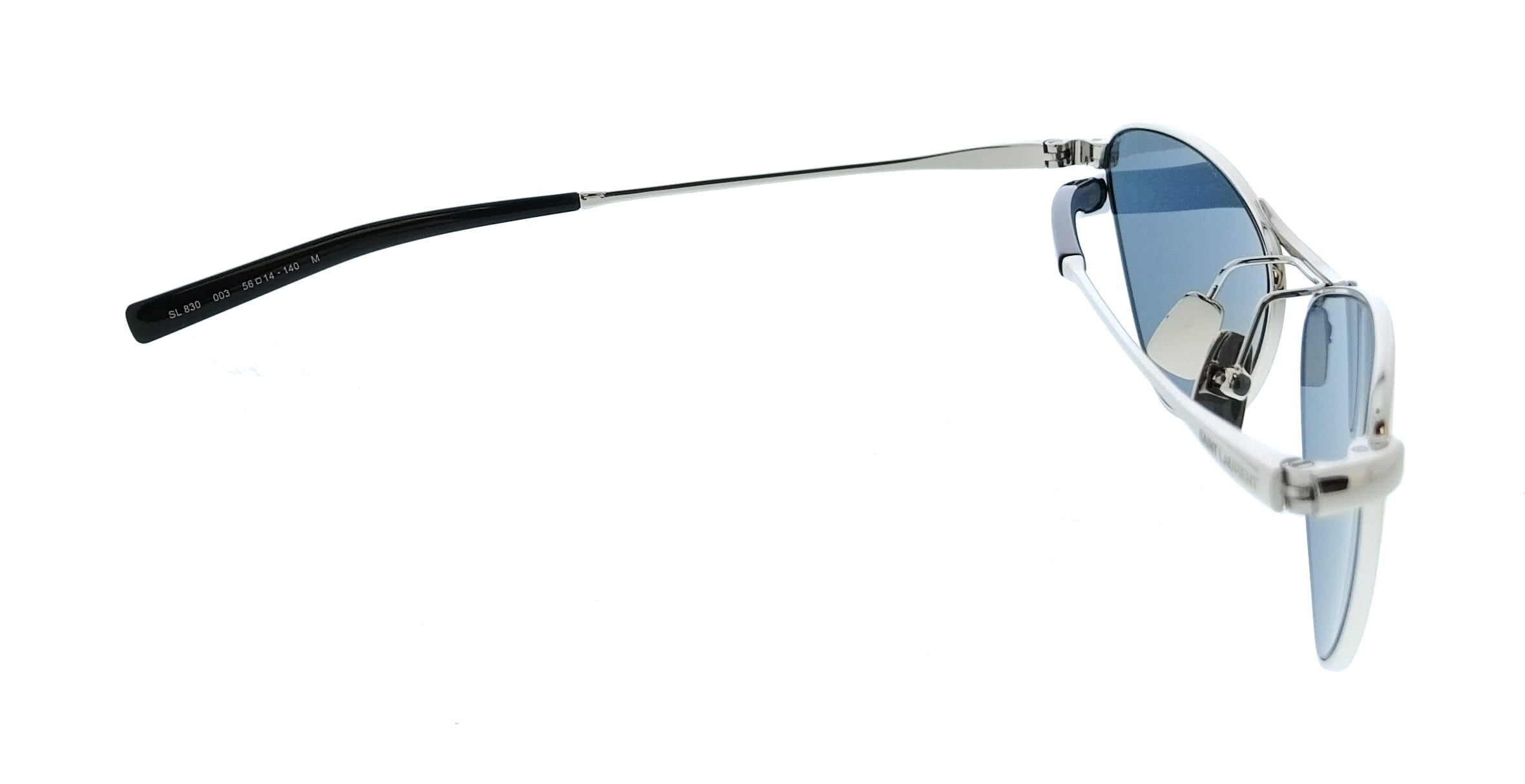 Saint Laurent SL 830-003 Silver Cat Eye Womens Sunglasses