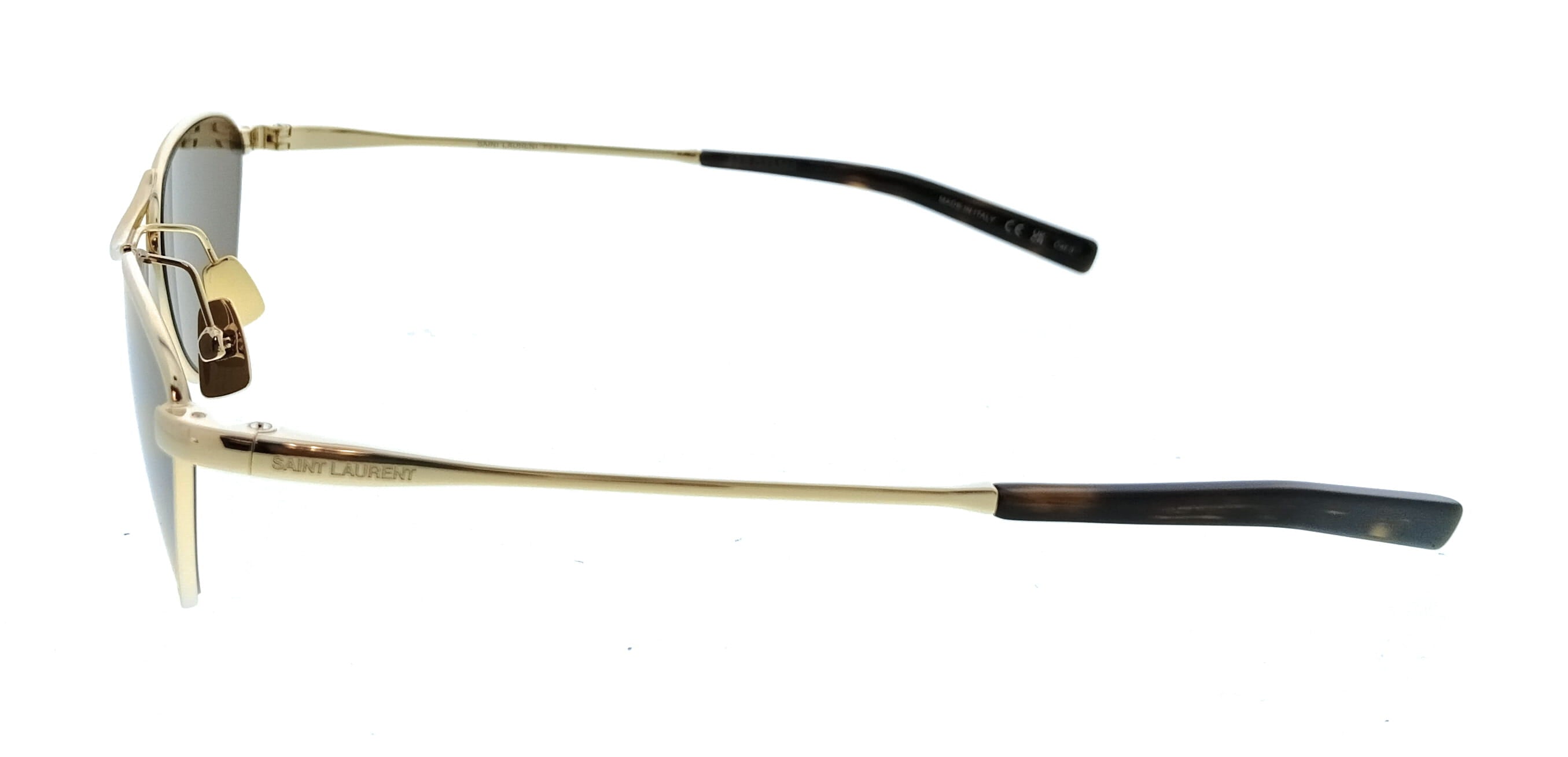 Saint Laurent SL 830-004 Gold Brown Cat Eye Womens Sunglasses