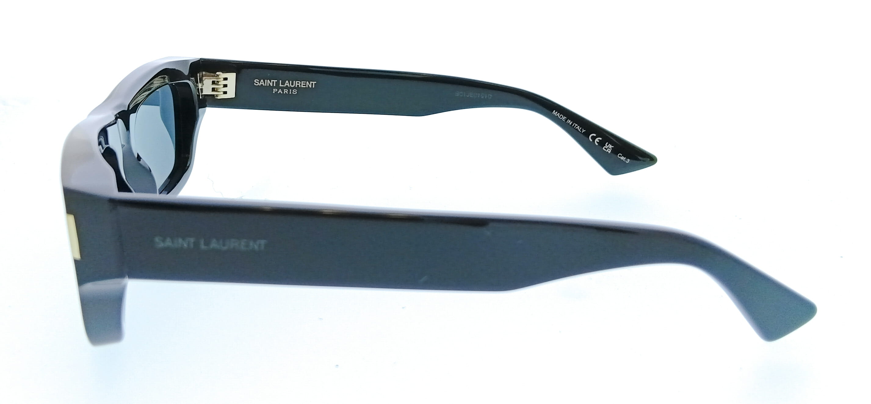 Saint Laurent SL 837-001 Black Rectangle Mens Sunglasses