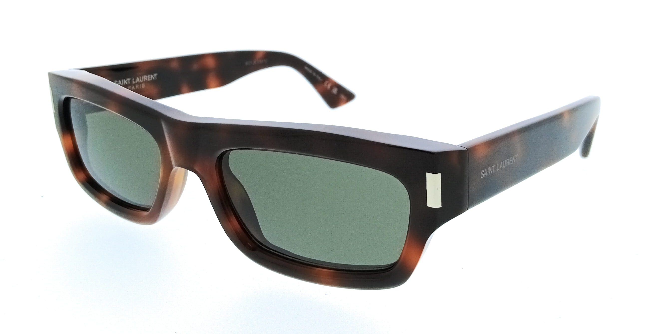 Saint Laurent SL 837-002 Havana Rectangle Mens Sunglasses